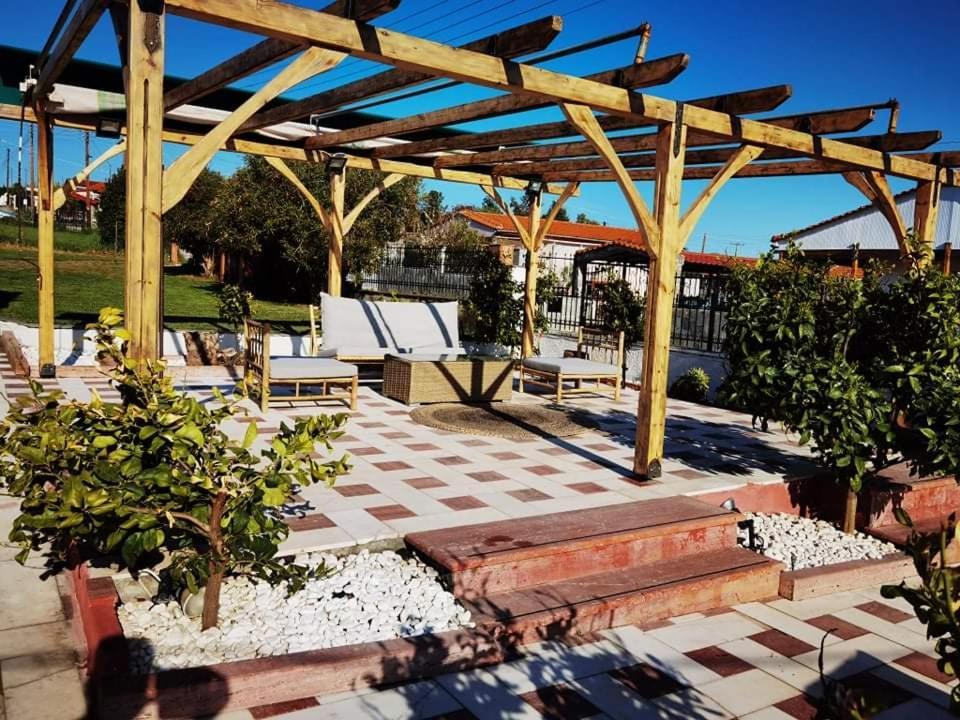Rural Villa Private Pool, Bbq, Court ,20' Airport Nea Kallikrateia Zewnętrze zdjęcie