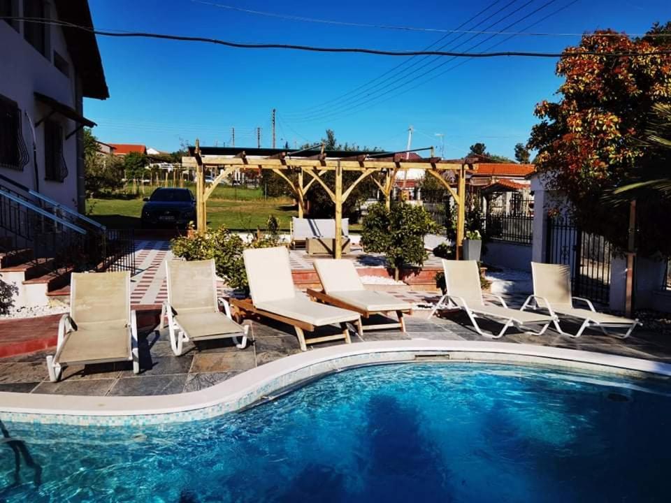 Rural Villa Private Pool, Bbq, Court ,20' Airport Nea Kallikrateia Zewnętrze zdjęcie
