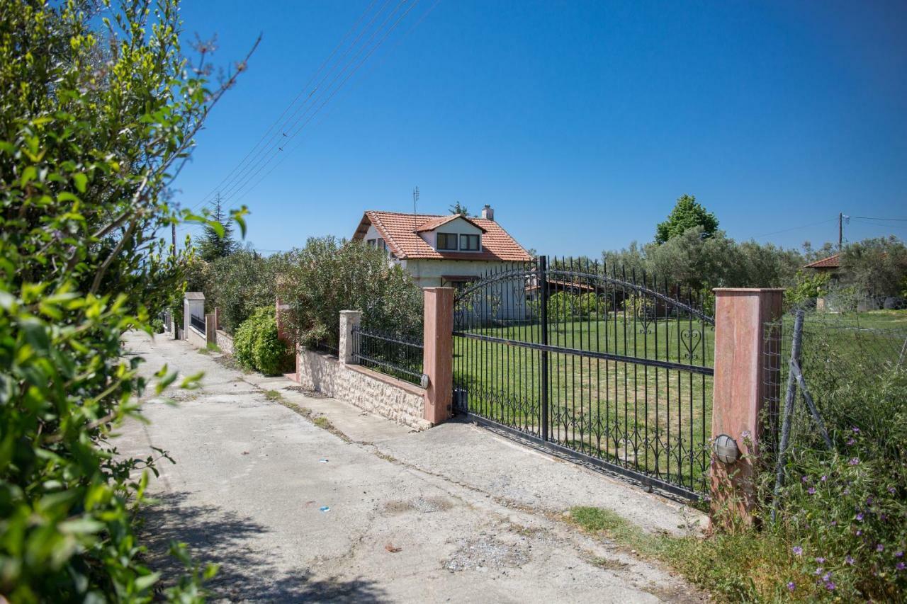 Rural Villa Private Pool, Bbq, Court ,20' Airport Nea Kallikrateia Zewnętrze zdjęcie