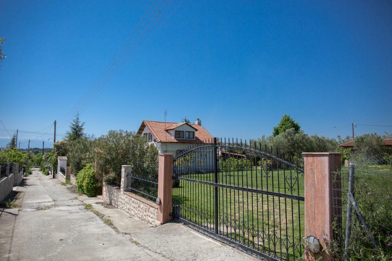 Rural Villa Private Pool, Bbq, Court ,20' Airport Nea Kallikrateia Zewnętrze zdjęcie